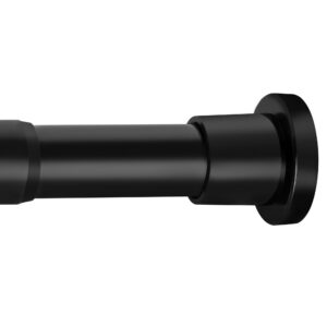 Vorhangstangen ohne Bohren 73-194cm für Duschvorhänge - schwarz - ideal für Badezimmer und Shower | Vorhangstangen ohne