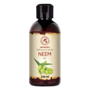 Neemöl 250ml - Naturales Pflegeöl für Haut und Haare - ColdPressed Neem Öl - Rein und Unraffiniert - Azadirachta Samenöl