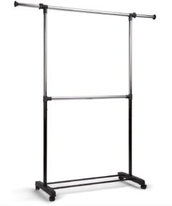 **Heldenwerk stabiler Garderobenständer mit Rollen - perfekt für dieWhole Family - ideal für die Wartung im Kleiderschr