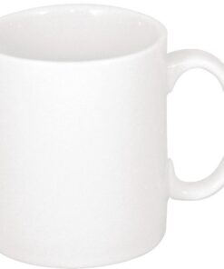 Olympia Athena Becher 10oz/280ml (12er Pack) stoß- und bruchfest weißes Porzellan CC203