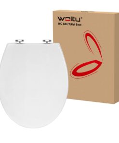 WOLTU Antibakteriell Oval Toilettendeckel mit Absenkautomatik für WC Sitz