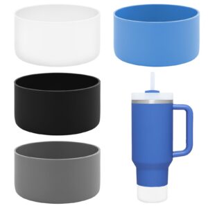 Incycall Stanley Cup Zubehör 4er-Pack Silikon Schutzmanschette - Stanley IceFlow 20oz/30oz, Hydro Flask 12oz/20oz, Schwa