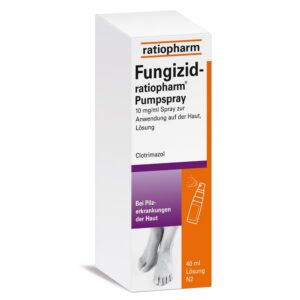 Ratiopharm Fungizid® Pumpspray Clotrimazol 40ml - für sanfte Hautbehandlung - Fur Fußpilz - Für das gesamte Familie - id