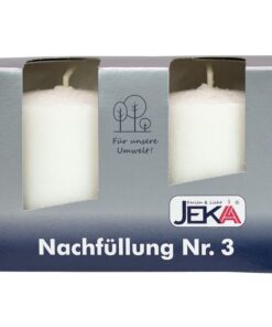 Glasgrabkerze Nr. 3 Brenndauer 45 Stunden | Grabkerze ohne Hülle | Grableuchte Nachfüller | Brenndauer bis zu 45 Stunden