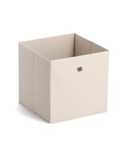 Zeller 14131 Aufbewahrungsbox Vlies beige 28x28x28 cm Gehaltene Speicherlösung für Sensible Artikel Einsatz im Haus und