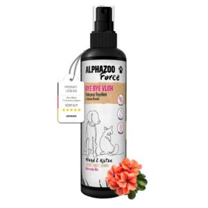 AlphaZoo ByeByeVloh Naturally Effective Flea Spray for Cats, Dogs & Horses 100 ml I Instant Relief I Long-term Protectio