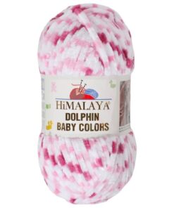 Himalaya Dolphin Weiß-Rosa-Dunkelrosa Wolle Garn 100g Knäuel 120m Nadel 6,5mm Stricken Super Bulky