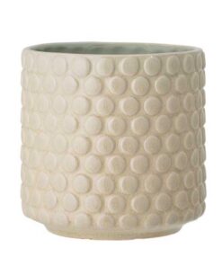 Retro Übertopf Nordring Vintage Pflanztopf für Zimmerplanten Blumentopf Dotty M (12,5 cm ø) cloud Keramik