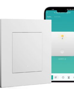 BSEED Smart Zigbee Schalter mit Steckklemme - Alexa & Google Home Kompatibel, Wechsellicht-Effekt, 1 Fach 1 Weg - Weiß