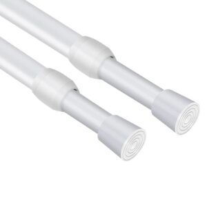 Feligio Weise Gardinenstange Ohne Bohren, Teleskopstange (83-150cm) - Ideal für Vorhänge und Duschvorhänge, flexible und