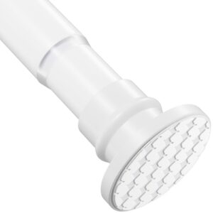 XIQIYY Verstellbare Duschstange, 40,6 - 71,1 cm, weiß, rutschfest, ohne Bohren | XIQIYY Duschstange, 40,6 - 71,1 cm, ve