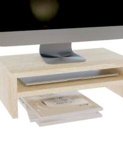 ComfortCove Monitorständer, 2-stufige Computermonitore Ständer, ideal für Ihr Heimbüro und Arbeitszimmer, mit Ablagefach