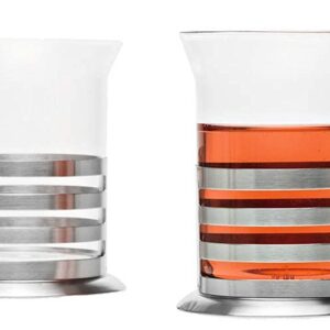 Leonardo Balance Teegläser, 350 ml, 2-er Set, handgefertigt, hitzebeständiges Glas und Edelstahl, moderne Küche, praktis