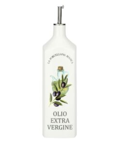 LA PORCELLANA Bianca Ölflasche für die Küche Quadratisch 1,1 l Fassungsvermögen