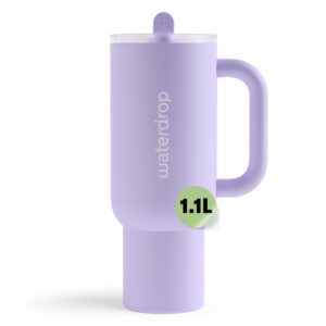 Waterdrop® Thermobecher mit Strohhalm – Auslaufsichere, robuste Trinkflasche, Hält 12h kalt, fürOutdoor- Aktivitäten, is