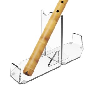 Doppelklingen Lichtschwert Schreibtischhalter – stabile Acryl-Ständer für Lichtschwert und Flöte | Modisches Doppelklin