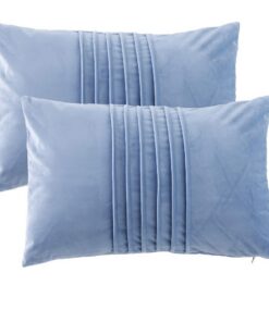 Luofanfei Kissenbezüge Hellgrau 30cm x 50cm für Couch und Sofa Dekoration