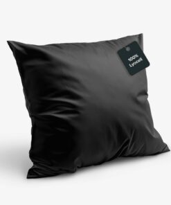 twenty:three® Kissenbezug 80x80 cm Jet Black - 100% Tencel™ Lyocell Ultraweich
