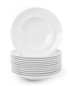 Holst Porzellan Profi-Pastateller 12er Set 26 cm weiß – 12 Stück 0,35 l Profi-Pasta-Teller