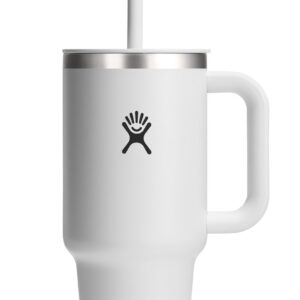 HYDRO FLASK Thermobecher 946 ml mit verschließbarem Press-In-Strohhalmdeckel - Edelstahl - Doppelwandige Vakuumisolierun