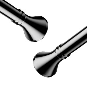 Teleskopstange Vorhang Durchmesser 33mm Für Badezimmer Und Fenster (Edelstahl, 50-75cm) Teleskopstange Vorhang Ohne Bo