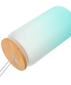 PAMINGONO 16oz Glasflasche für Latte Art - Neuer Modell - Für Coffee-Liebhaber - Toppings-Funktion - Wasser Trinkbecher