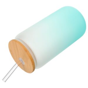 PAMINGONO 16oz Glasflasche für Latte Art - Neuer Modell - Für Coffee-Liebhaber - Toppings-Funktion - Wasser Trinkbecher
