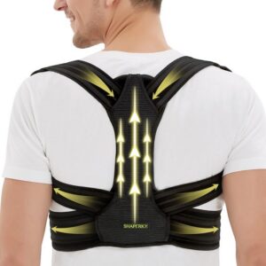 Rücken Geradehalter mit Einstellbarem Schultergurt für Damen und Herren - L/XL - Schmerzlinderung für Nacken, Schulter u
