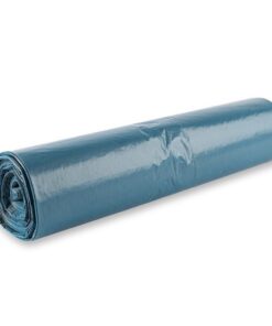 Mensch HygoClean 120 l blau Müllsäcke LDPE auf Rolle 150 Stück | starker Müllbeutel 70 cm x 110 cm recyceltes Material