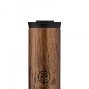 24Bottle Reisebecher - Sequoienholz, 600 ml - Vielseitig einsetzbar, praktische Größe für den Alltag und Sport - Hochwer