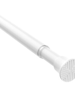 AIZESI Teleskopstange, Verstellbar, White, Für Fenster, Schränke und Badezimmer, Carbonfree Certified, 46-90cm