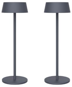 K-Bright Dimmbare LED Akku Tischleuchte Für drinnen und draußen Wiederaufladbar Warme Lichtfarbe 3000k Outdoor Wasserdic