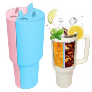 TOEECY Stanley Cup Zubehör: Silikon Einlage für Getränketrenner, wiederverwertbar, 40 oz, perfekt für Party, Outdoor, Bü