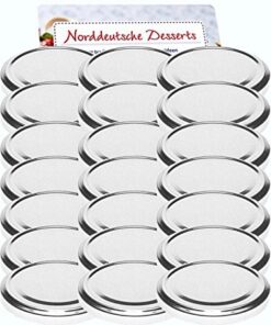 hocz 50er Set Twist-Off Ersatzdeckel TO 82 Silber für 230-565 ml Einmachgläser Sturzgläser