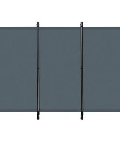 WOLTU Raumteiler freistehend Dunkelgrau 255x182 cm, Sichtschutzwand Balkon Terrasse | WOLTU Klappbarer Paravent Dunkelg