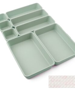 Hemnes Schubladen Einlagen 8 Stk Grün mit Silikon-Anti-Rutsch-Kugeln Küche Bad Organizer