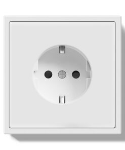 BSEED Schuko Steckdose Unterputz Weiß + 16Amp Wandsteckdose PC Rahmen + Ideal für Hausrenovierungen + Bequeme Krallenaus