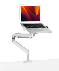 Alberenz® Laptophalterung mit Gasfeder verstellbar für 17" LaptopsSilver