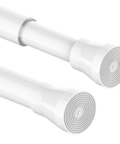 1 Stück Duschstange ohne Bohren - Einstellbar für Badezimmer und Balkon - 48-70cm φ25mm Weiß 1 Stück Teleskopstange -