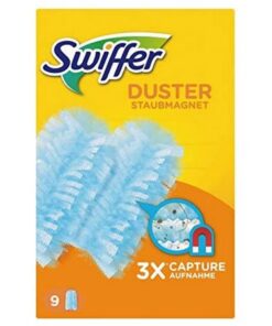 Swiffer Staubmagnet Nachfüllpack 1x9 Tücher, 3x mehr Staub & Haare ent/images von Familien für haushaltsintensive Reinig