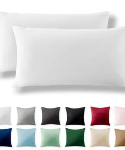 Alreya 2er-Set Renforcé Kissenbezug 40 x 80 cm - Superweicher Kopfkissenbezug 100% Baumwolle
