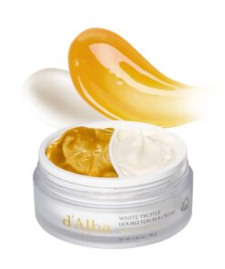 d'alba Italian Weißer Trüffel Double Serum & Creme, anpassbare 2-in-1-Intensivpflege für straffe und glänzende Haut, mil