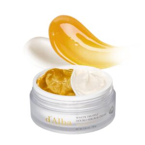 d'alba Italian Weißer Trüffel Double Serum & Creme, anpassbare 2-in-1-Intensivpflege für straffe und glänzende Haut, mil