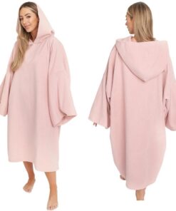 Brentfords Kapuzen-Handtuch-Poncho – Saugfähige Mikrofaser, Schnell Trocknend – Für Damen, Mädchen & Strand, Surfen