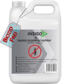 INSIGO Silberfisch Abwehrspray für Wohnung & Möbel 2L - Hochwirksames Silberfischmittel mit Sofortschutz – Laborgeprüfte