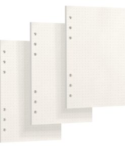 Skycase A5 Gepunktet Refill Papier 6 Löcher Lose Blätter Nachfüllmaterial Filofax Ringbücher Notizen Skizze Einsätze 3 P