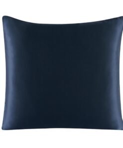 Satin Kissenbezug | Reiner Seide, Dark Blue, 40 x 40 cm | Hochwertiger Schlafkomfort für dein Sofa oder Das Bett
