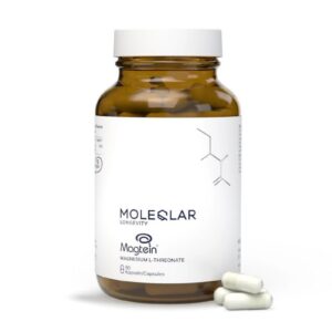 MoleQlar Magnesium L-Threonat Kapseln 90 Stück - Markenrohstoff Magtein - 150 mg elementares Magnesium - Laborgeprüft in