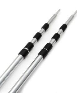Outdoor PocketPoles UL (2 STK) - Ultraleicht-Alu-Stange, kurz mit Minipackmaß, ideales Teleskop-Festgerüst für Tarp, Lei