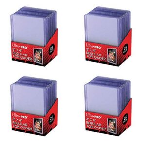 Ultra Pro 3x4 Transparent Dicke Kartenhüllen Sleeves - für Sammelkarten - 100 Stück Toploader - Standardgröße